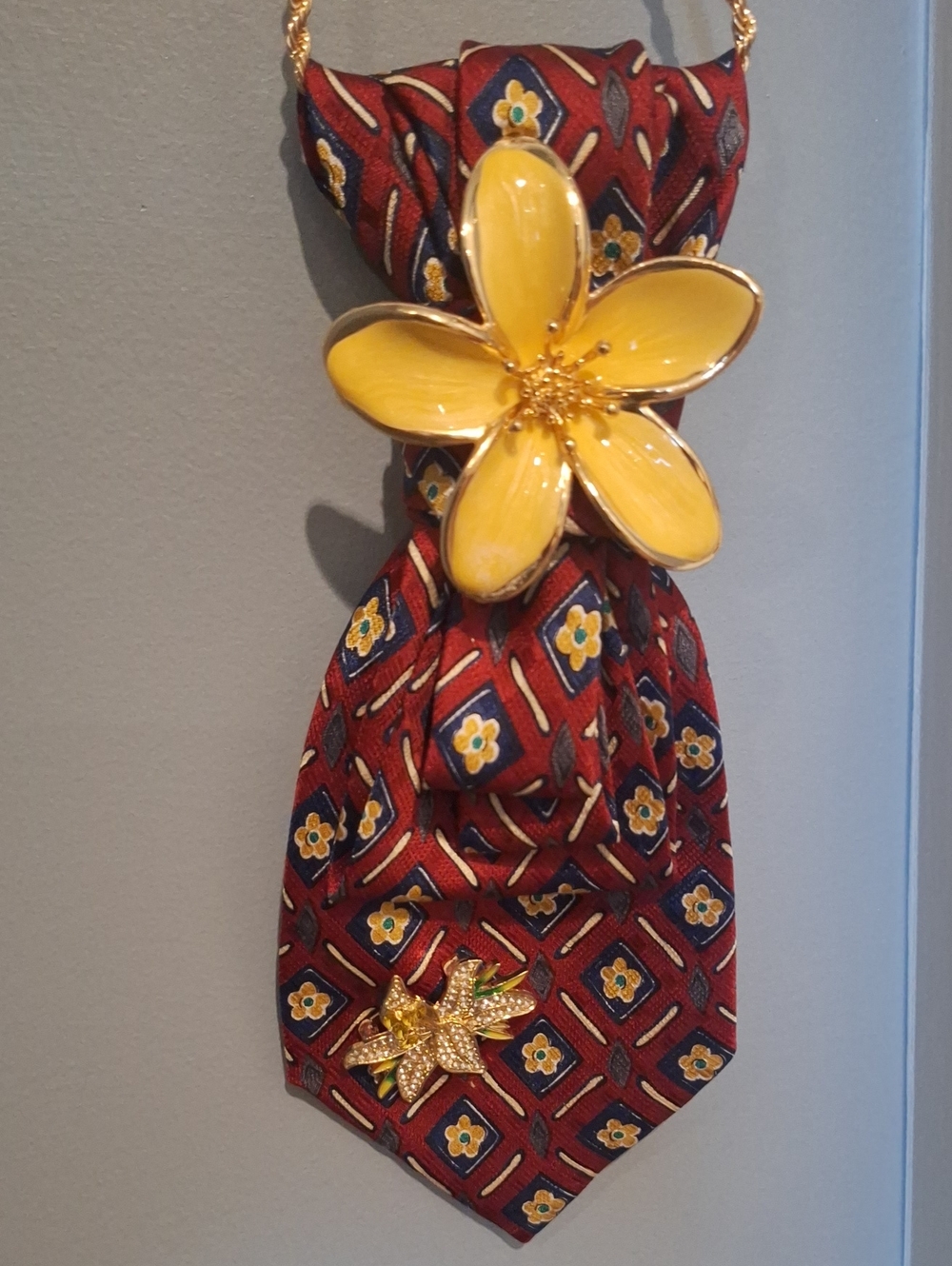 Meeting Street Upcycled Necktie Necklace
